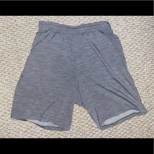Grey Lululemon Pace Breaker Shorts 9” Inseam